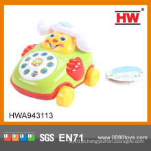 A venda quente engraçada monta o brinquedo plástico do telefone de pilha do brinquedo